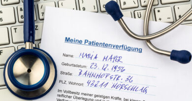 Eine Patientenverfügung in deutscher Sprache. Anweisungen für den Arzt oder das Krankenhaus für den Fall einer unheilbaren Krankheit